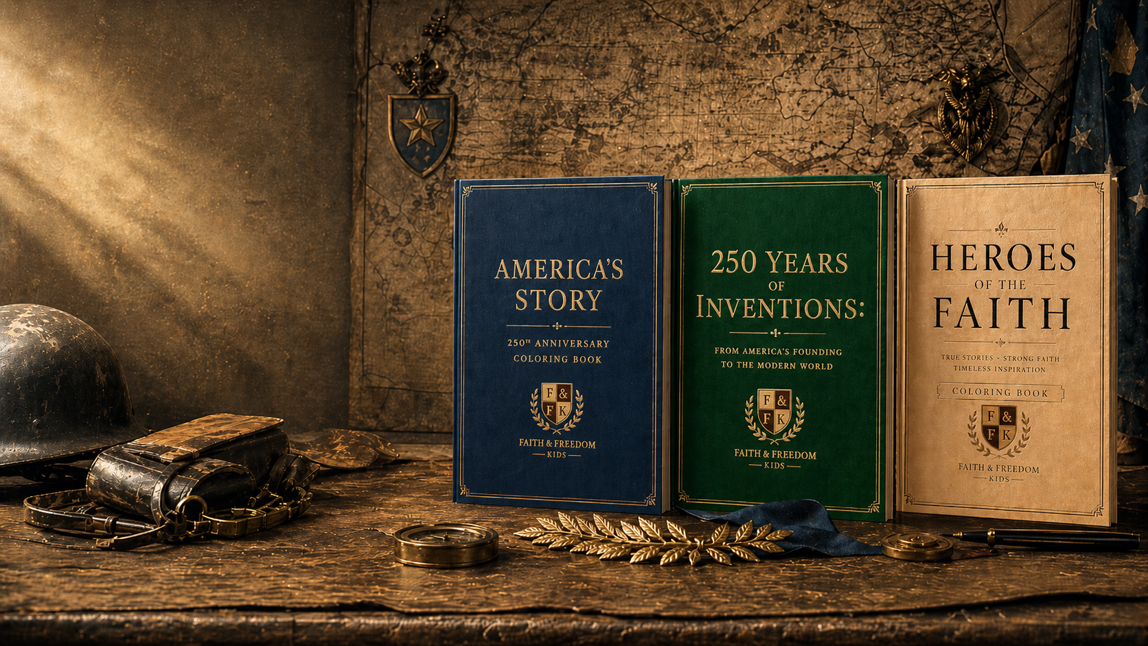 Foundry collection of Faith and Freedom Kids coloring books
